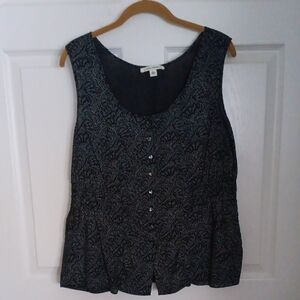 Women's Black Sleeveless Top